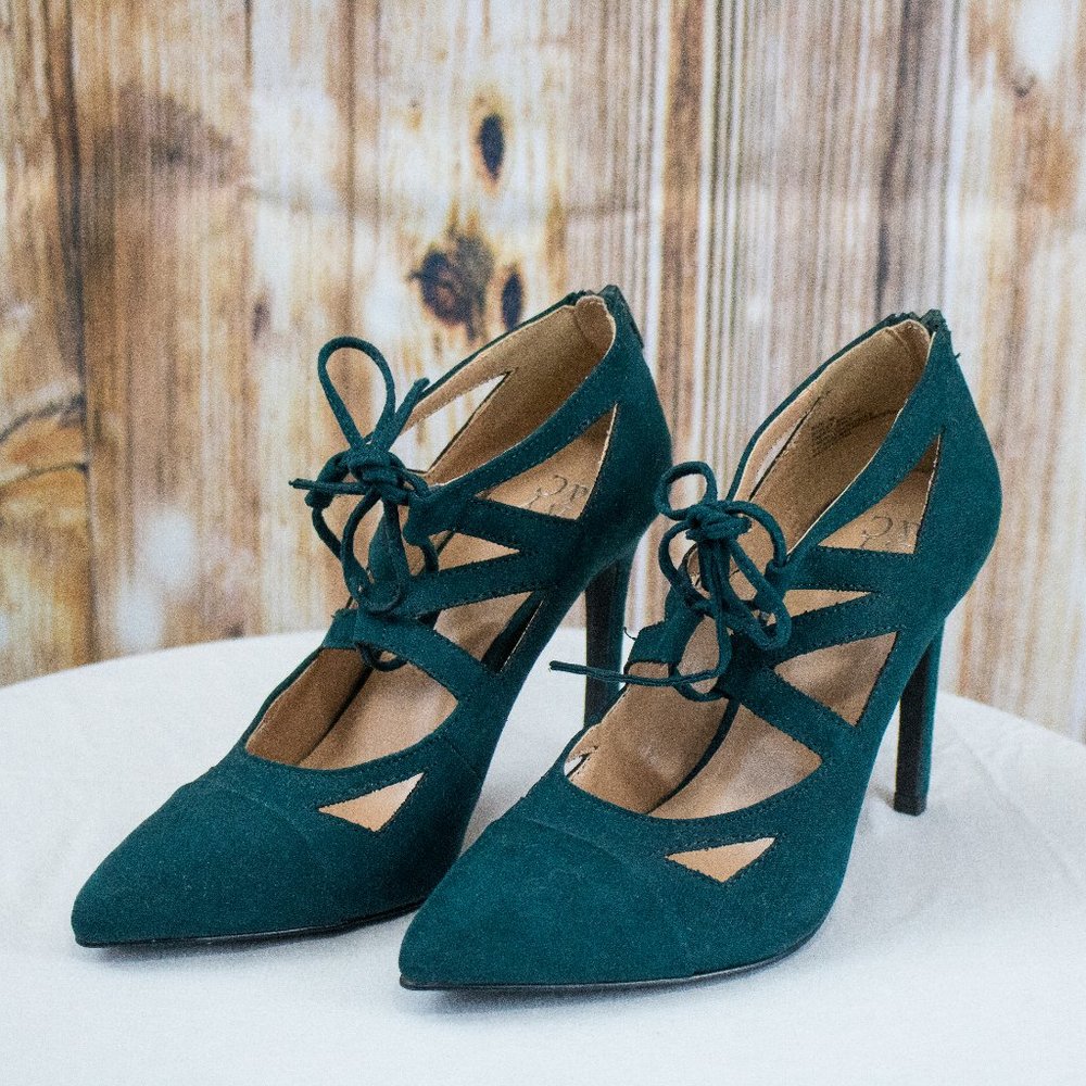 New York & Company Teal High Heal Pump